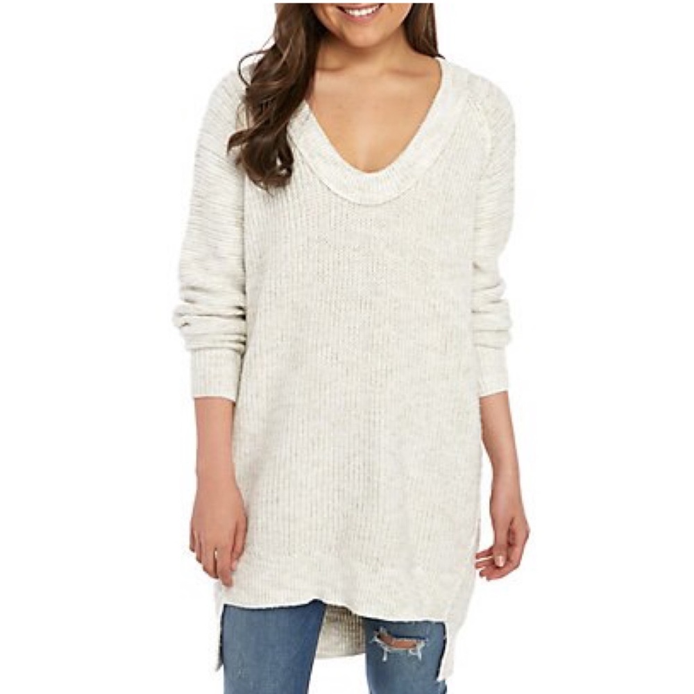 FREE PEOPLE Sunday Scoop Neck‎ Sweater